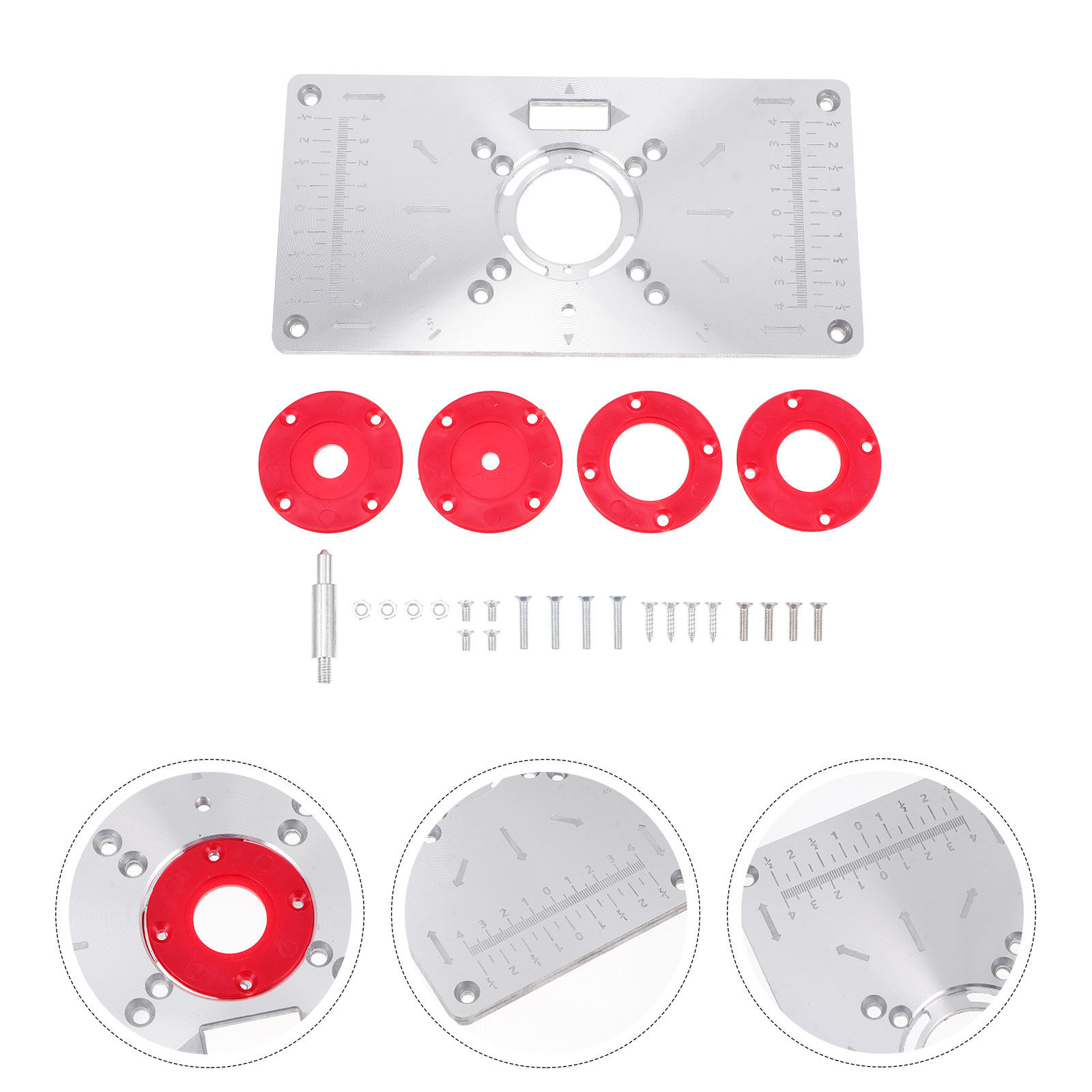 Woodworking Machine - Aluminum Alloy Router Table Insert Plate