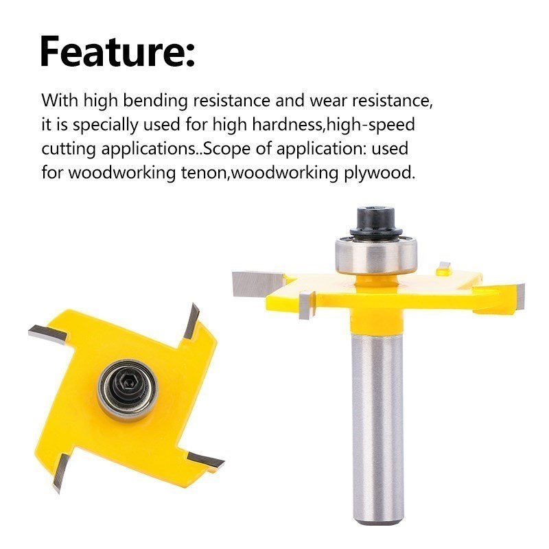 XCAN Router Bits T Type Slotti - огляд і ціна Woodworking Rabbet