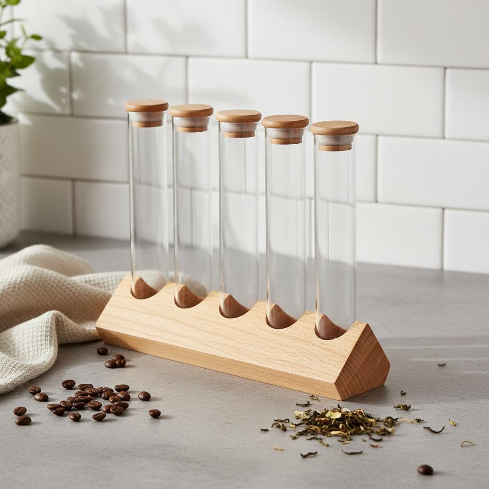 Glass Tube Container Set with  - огляд і ціна Woodworking Show
