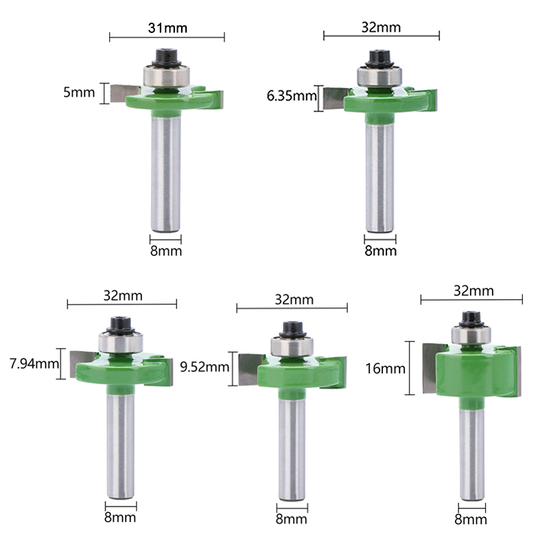 HAMPTON Milling Cutter 8mm Sha - огляд і ціна Woodworking Rabbet