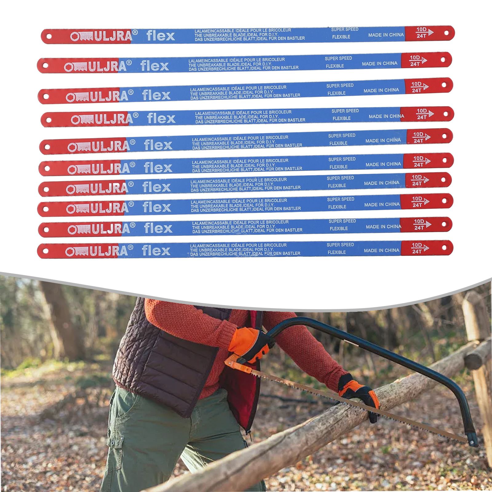 10Pcs/Set 14T/18T/24T Hacksaw  - огляд і ціна Woodworking Hand Saw