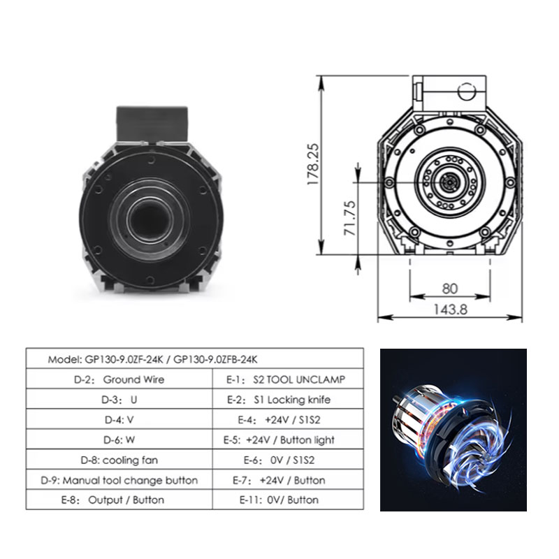 Hot Sale 9kW ISO30 Steel Spind - огляд і ціна Woodworking Machinery For Sale