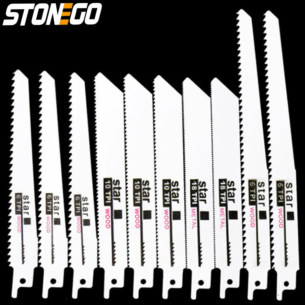 STONEGO 10PCS Reciprocating Sa - огляд і ціна Woodworking Bandsaw